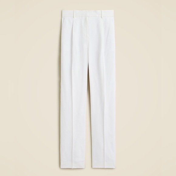 J. Crew White Tapered essential pant in drapey viscose Size 6T - Picture 4 of 4